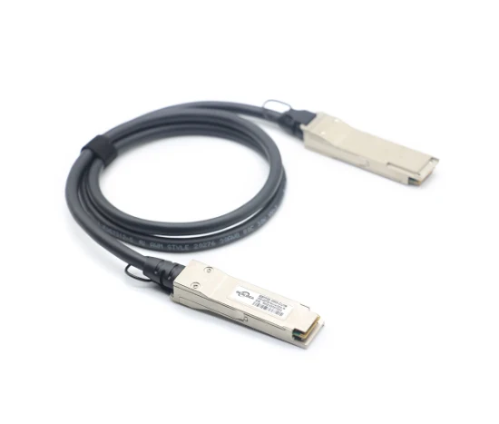 200g Qsfp-DD Dac 200g à 2 X 100g Qsfp28 Câble à connexion directe 200g Câble Twinax cuivre passif