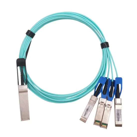 Aoc 1m 40g à 4*10g Câble Qsfp+ Câble Optique Actif Compatible avec HP/Tp-Link/Juniper