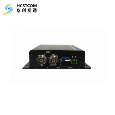 Émetteur-récepteur vidéo 1CH 12g/6g/3G/HD/UHD SDI avec extension de convertisseur à fibre optique